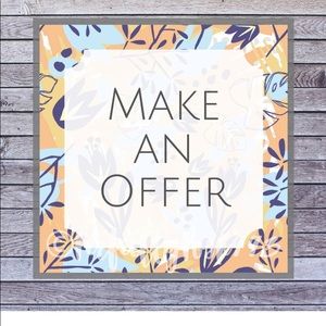 Reasonable Offers Considered